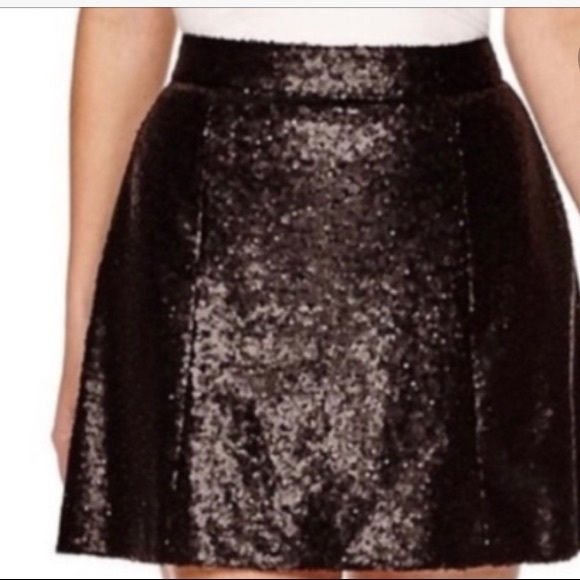 Black Sequin Skirt - Picture 1 of 4